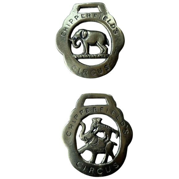 Elephant Tiger Horse Brass Coronation Equestrian Decor Collectible 3 In. - Picture 1 of 3